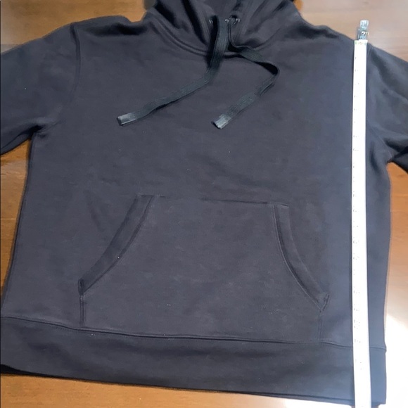 Athleta Black Hoodie with Floral Design on back, size S. NWOT - Picture 10 of 10